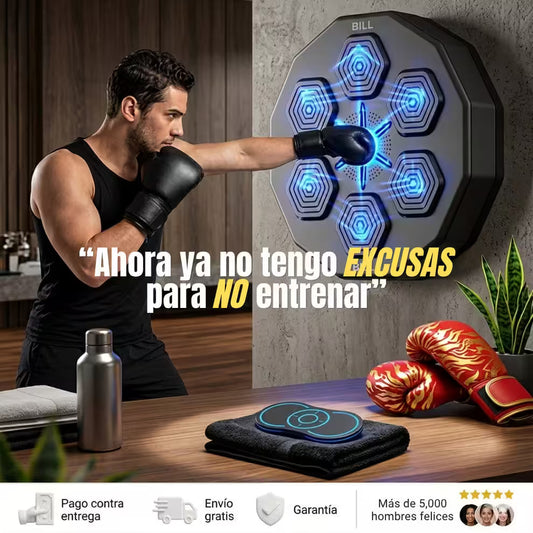 MAQUINA DE BOXEO MUSICAL + 2 GUANTES DE BOX GRATIS