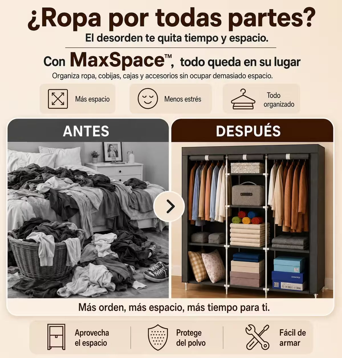 SmartCloset - Armario práctico, organizado y listo en minutos