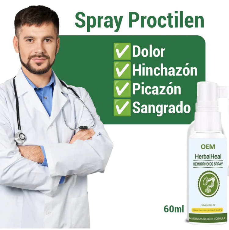 Sufres de dolor o picazón por hemorroides?  Consigue un alivio rápido y refrescante con el Spray de Alivio Inmediato